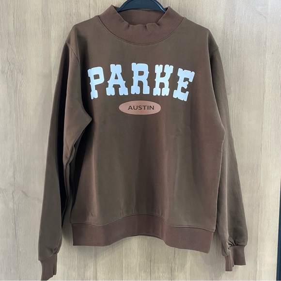 Parke Tops - Parke Austin Chocolate Brown Sweatshirt
